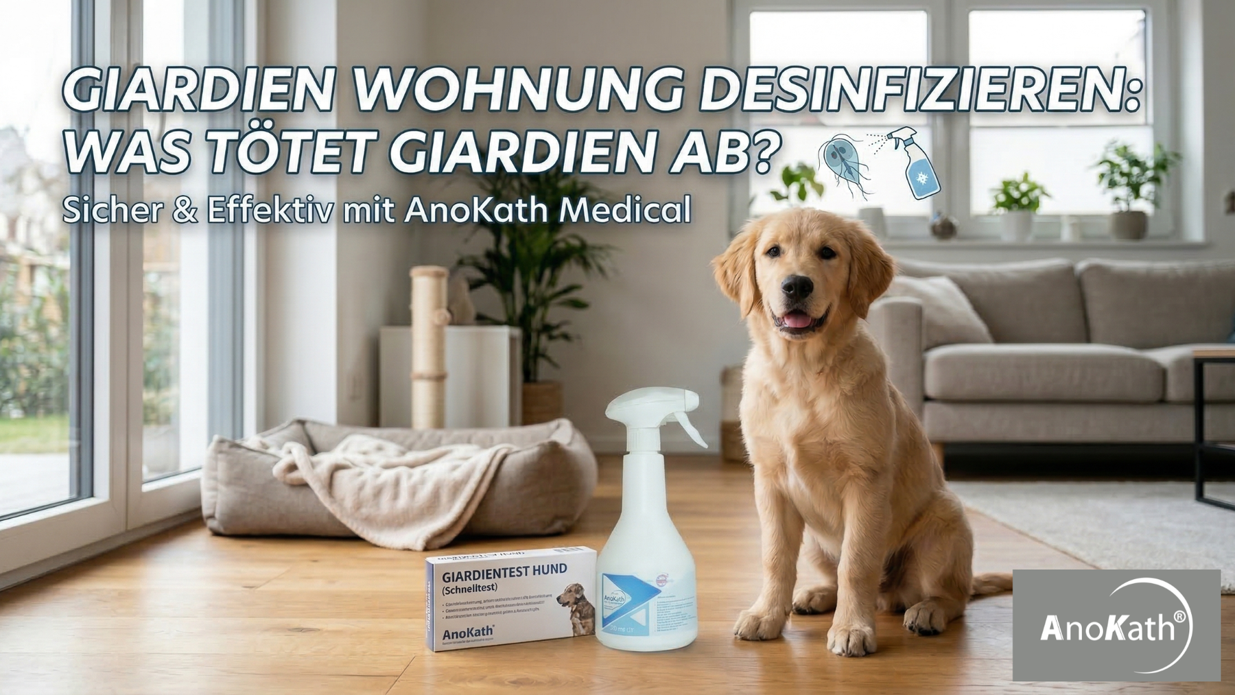 Giardien Wohnung desinfizieren: Was tötet Giardien ab?