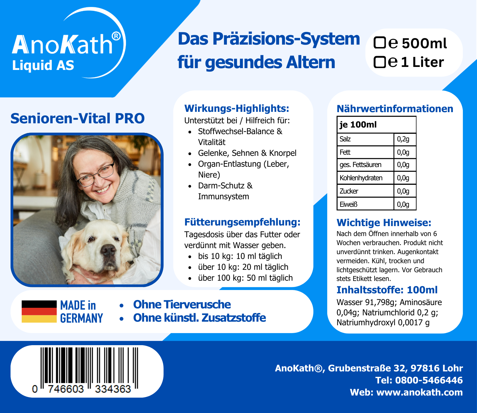 Stoffwechselkur für alte Hunde & Katzen: Die Senioren-Vital-Kur