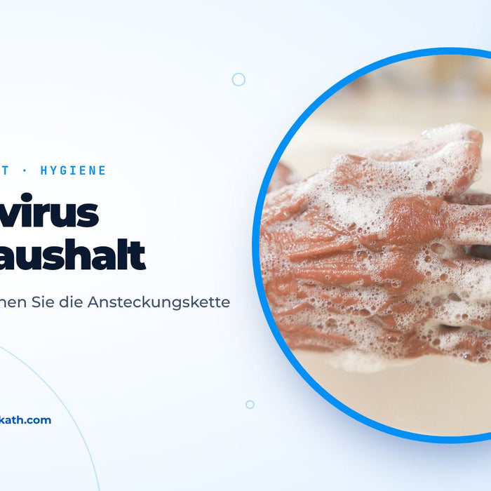 Hände werden mit Seife am Waschbecken gewaschen, Titelbild zum Ratgeber Norovirus
