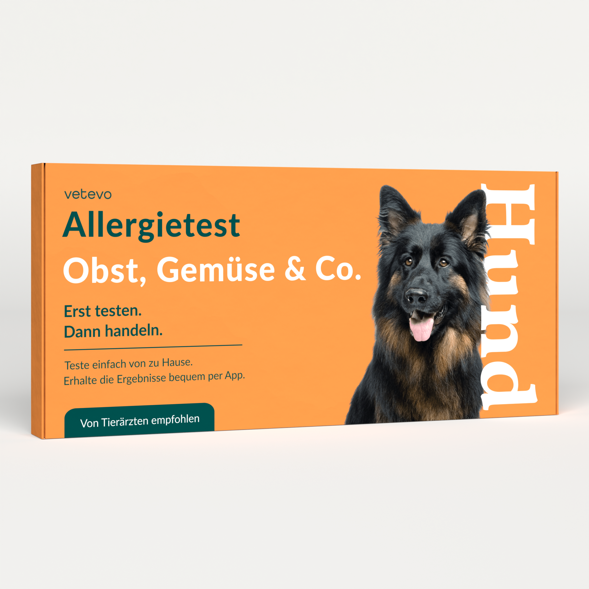 Test d'allergie - Légumes, céréales et autres. Chien