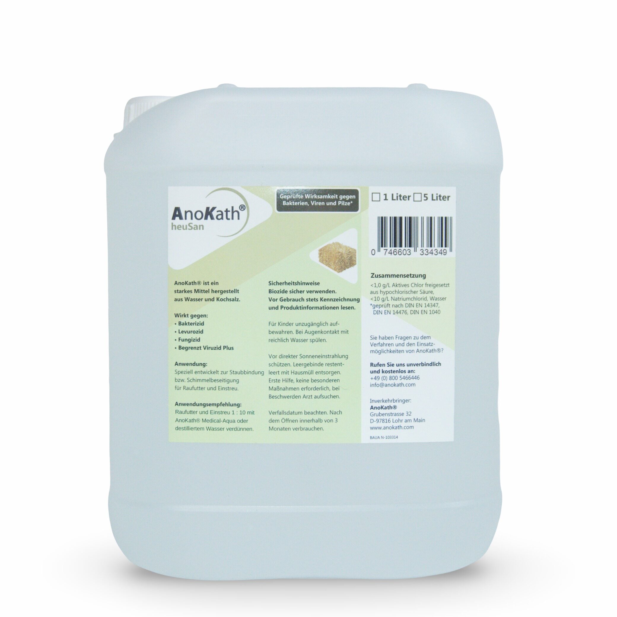 AnoKath heuSan anwendungsfertig – Heu desinfizieren im Stallalltag