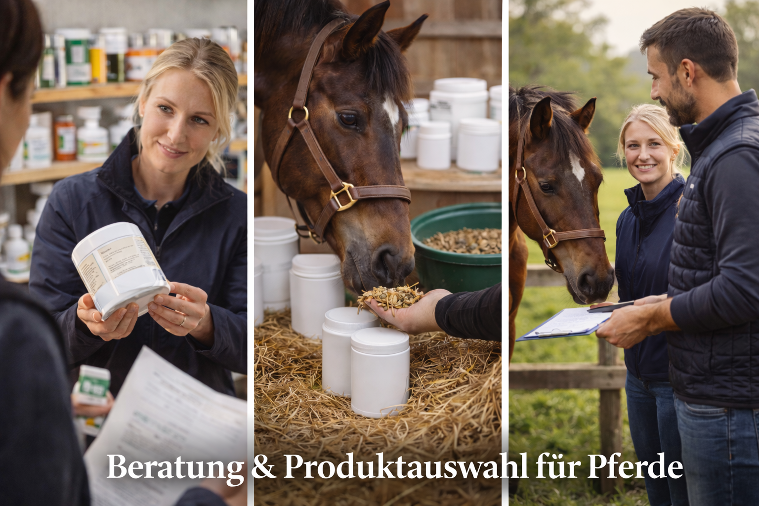 Beratung & Produktauswahl für Pferde