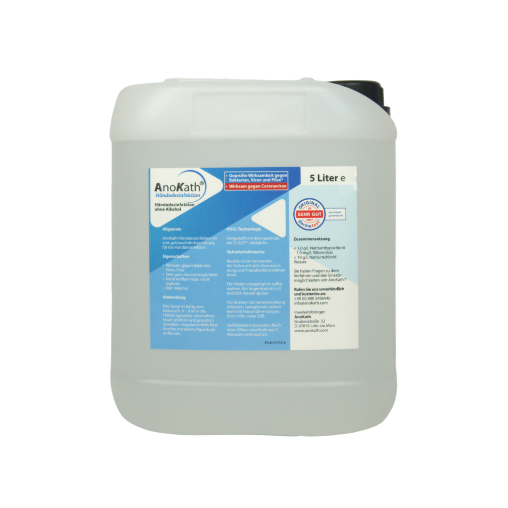 AnoKath® Händedesinfektion – Alkoholfreier Schutz für hygienische Hände
