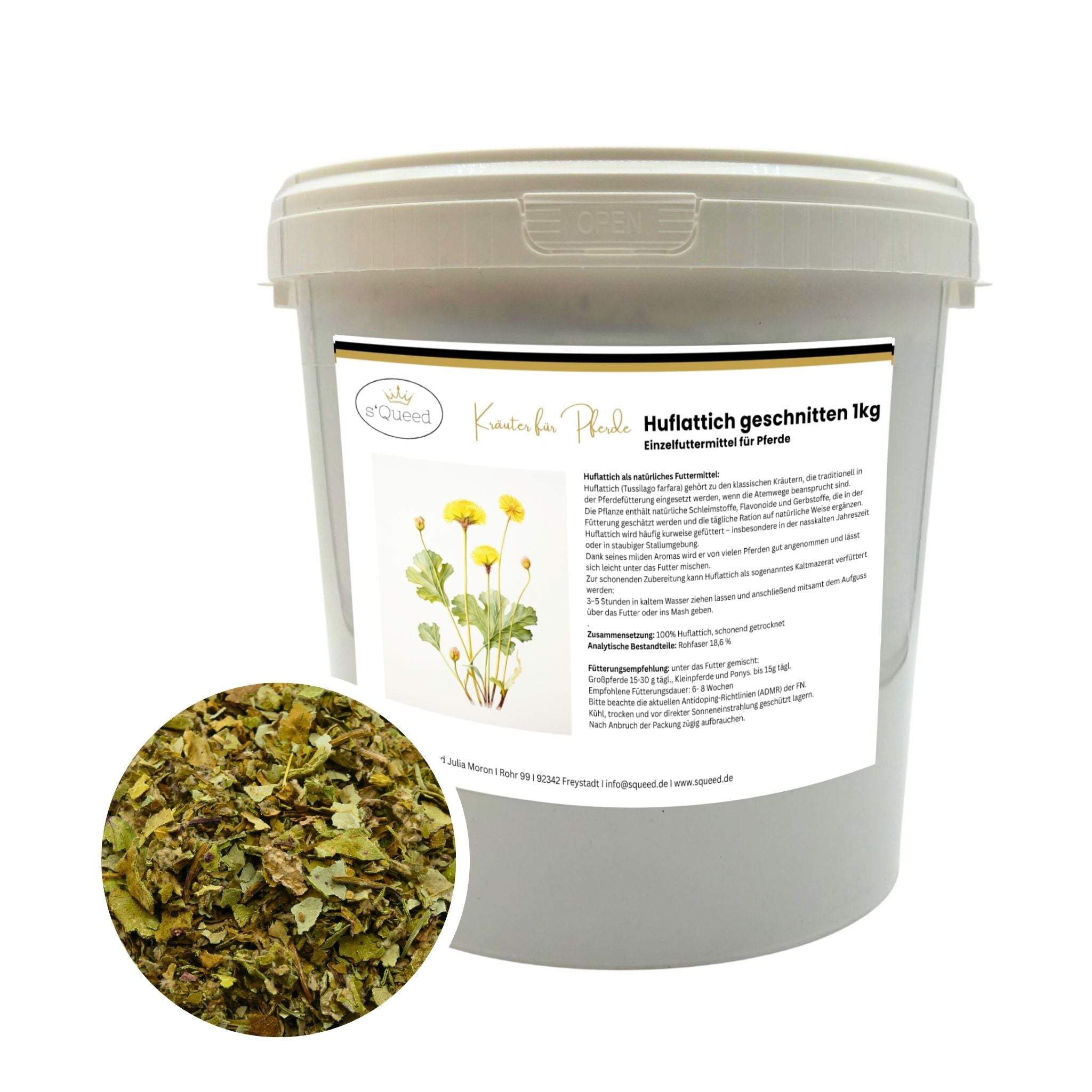 Tussilage pour chevaux 1 kg