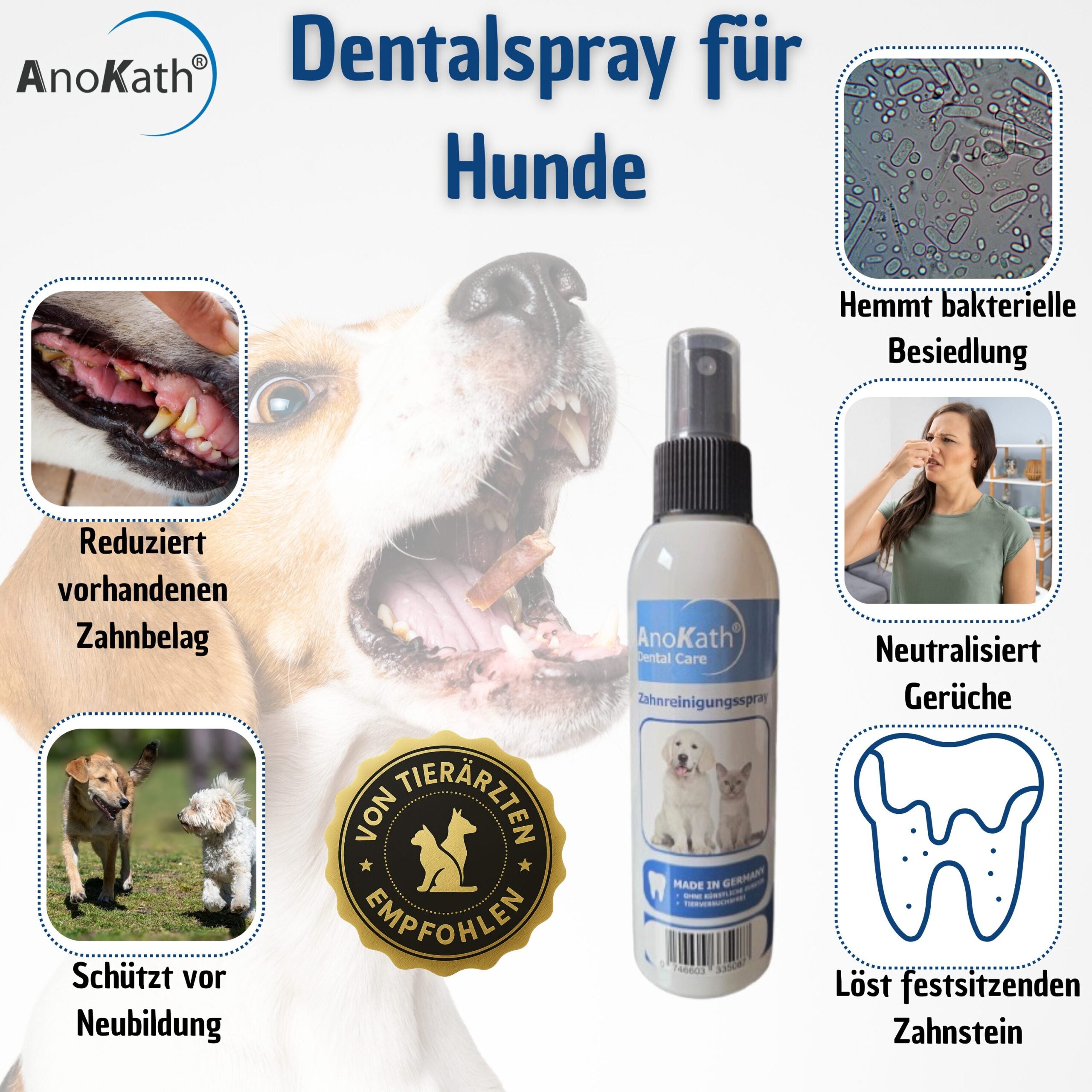 Hunde-Dentalspray – Pflegeprodukt für Zähne und Zahnfleisch
