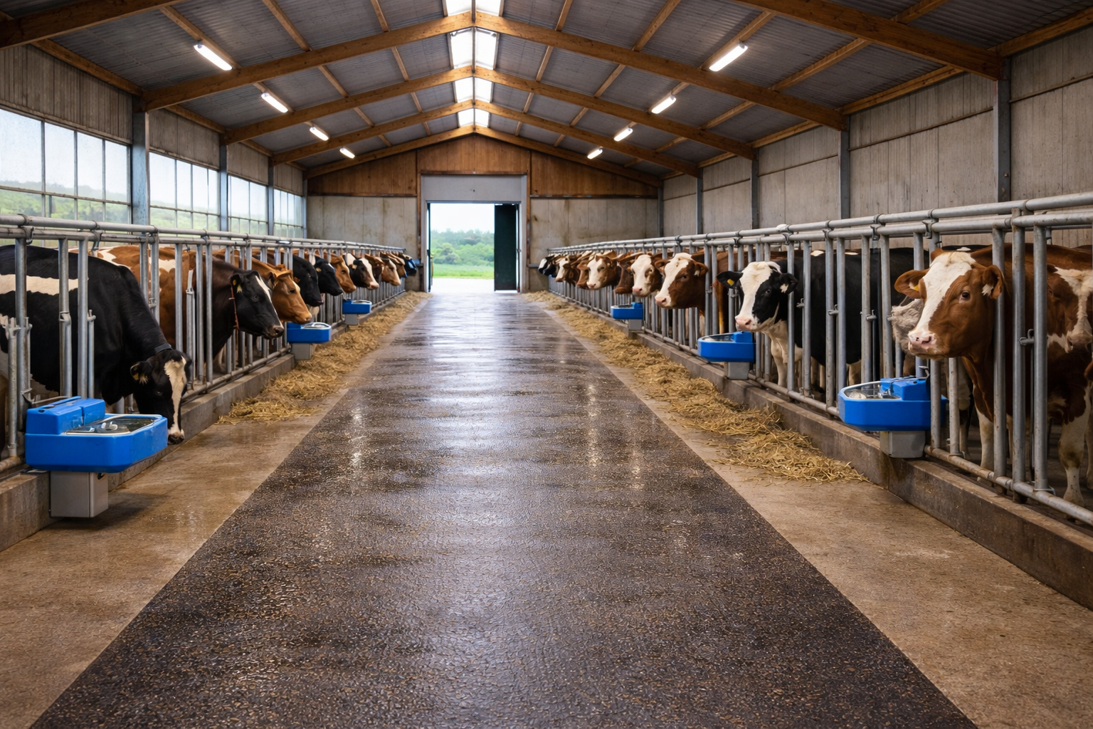 Hygienische Stallhygiene im Pferdestall nach der Reinigung