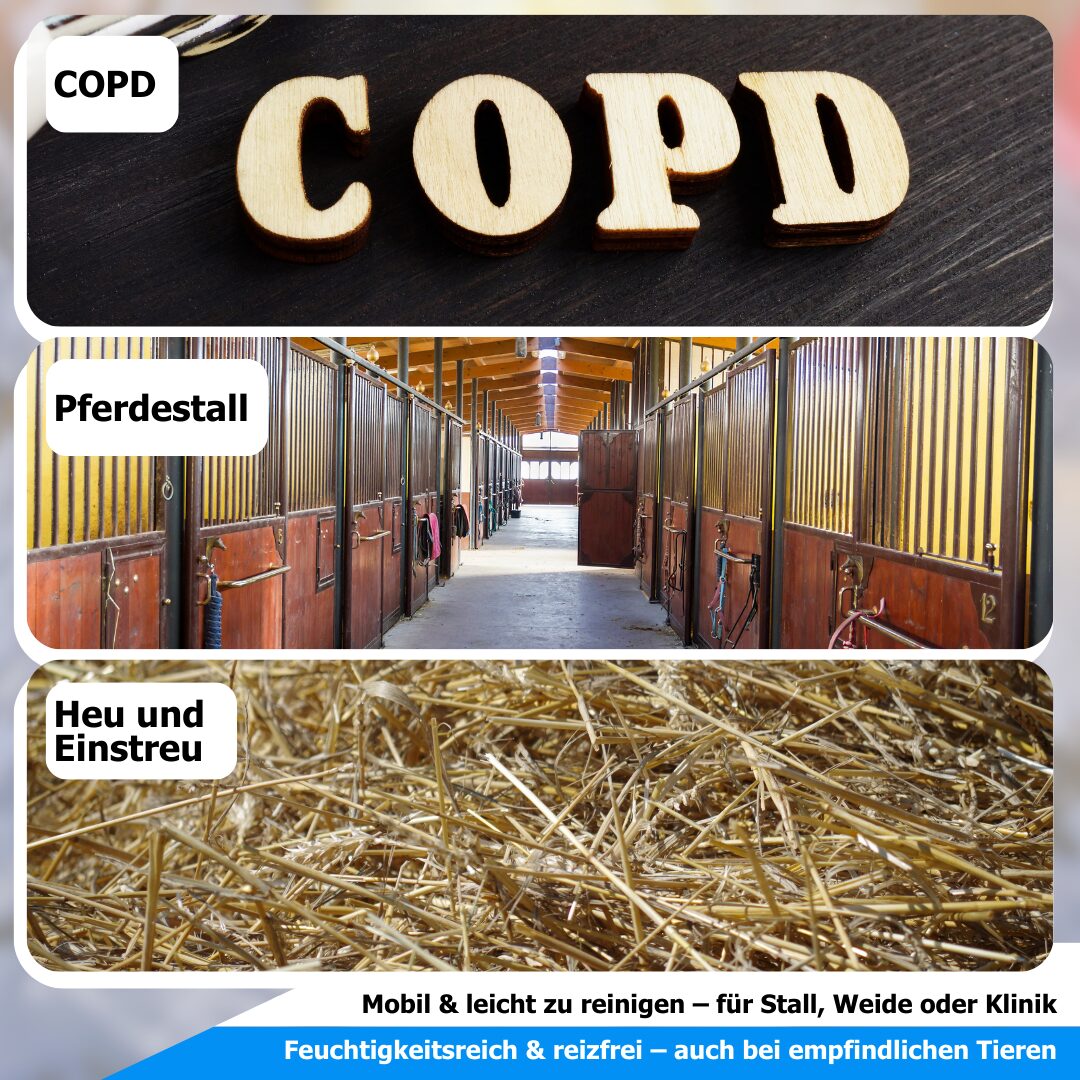 Inhalationsgerät für Tiere – Nebeldusche mit Vernebelungsaufsatz