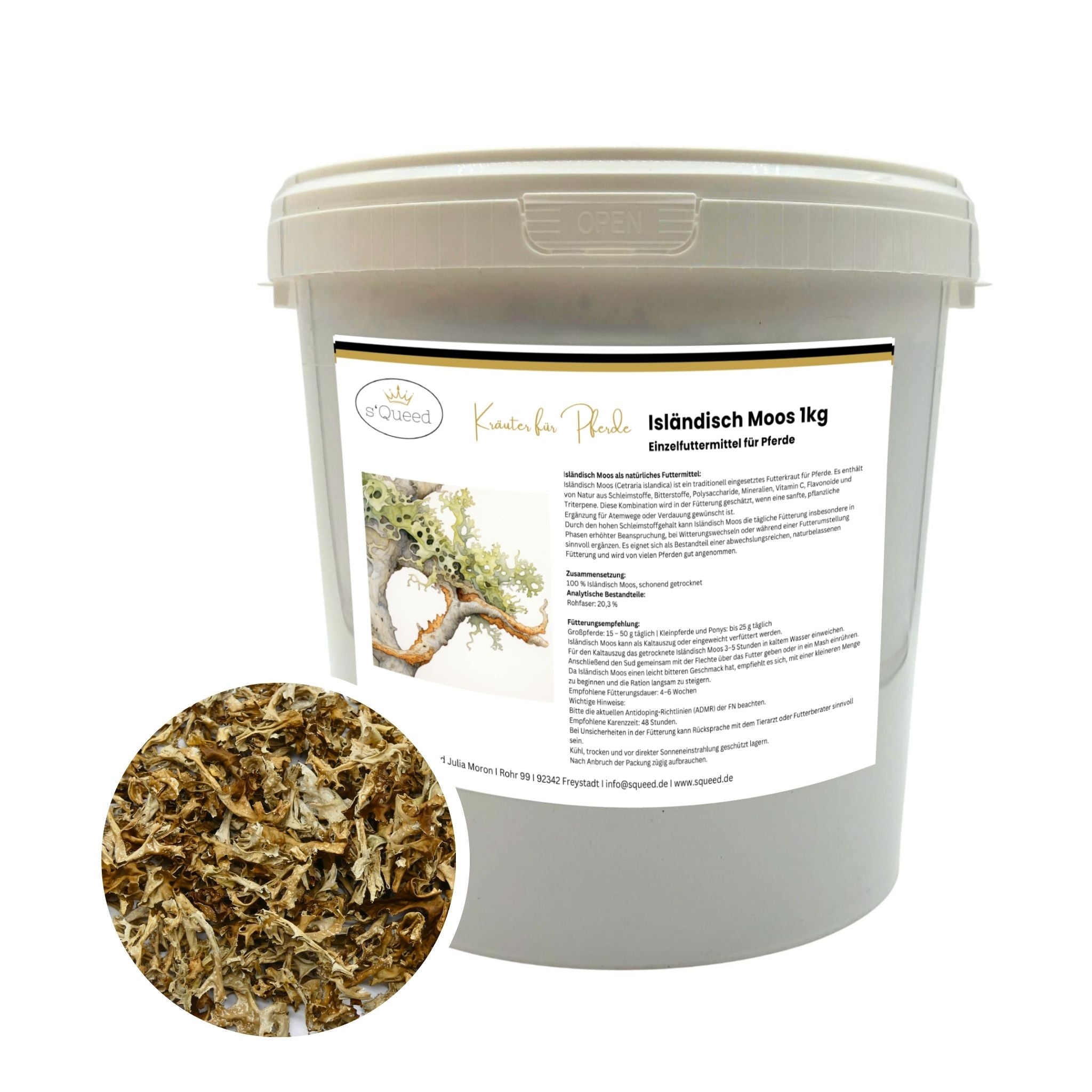 Cheval de mousse islandais 1 kg