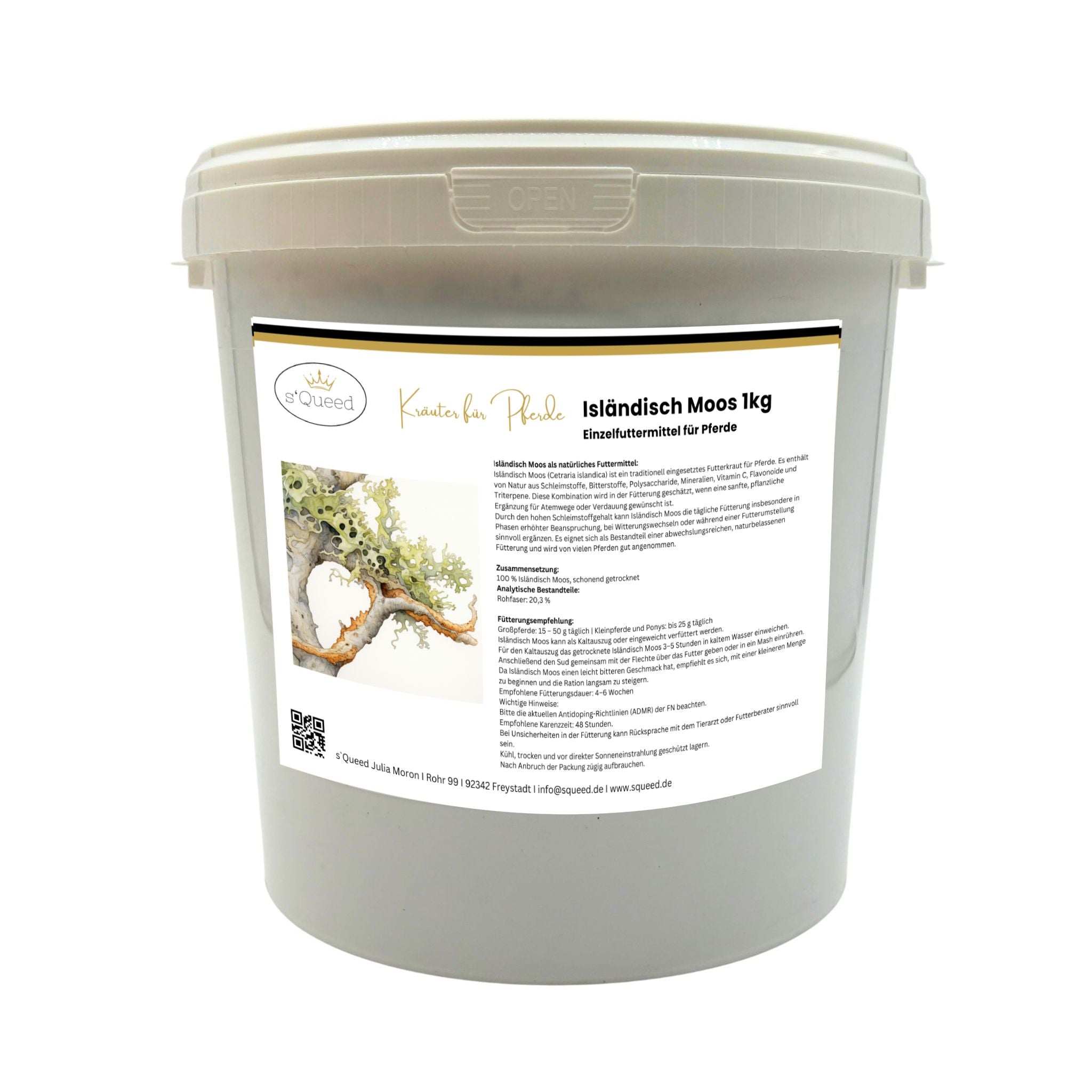 Cheval de mousse islandais 1 kg