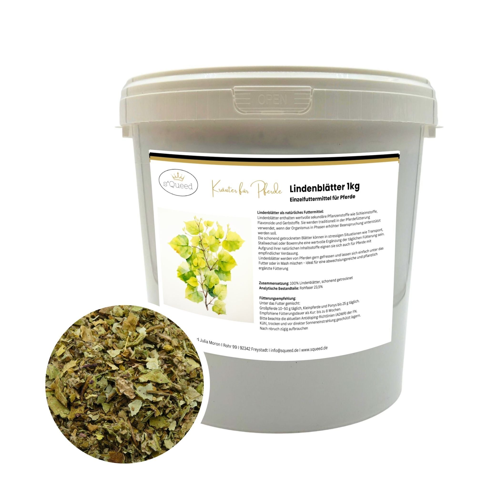 Feuilles de tilleul pour chevaux 1 kg