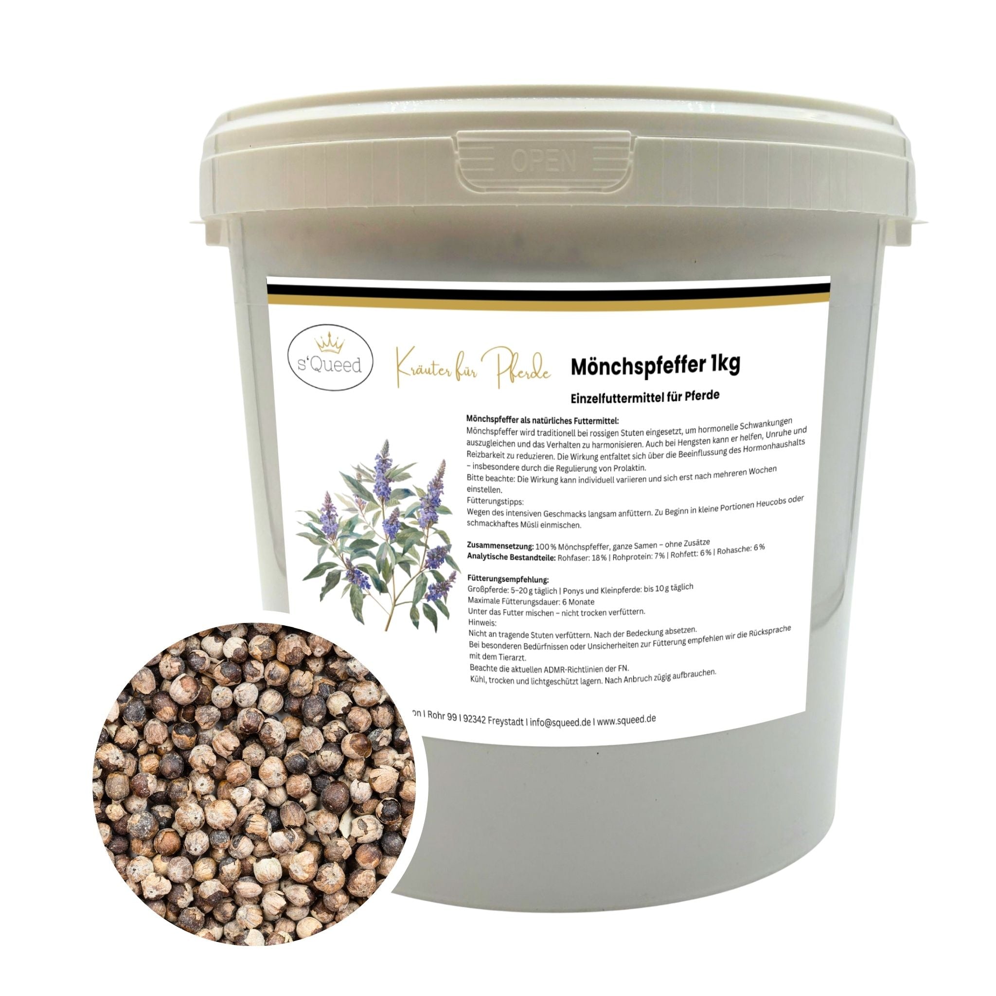 Gattilier pour chevaux 1 kg