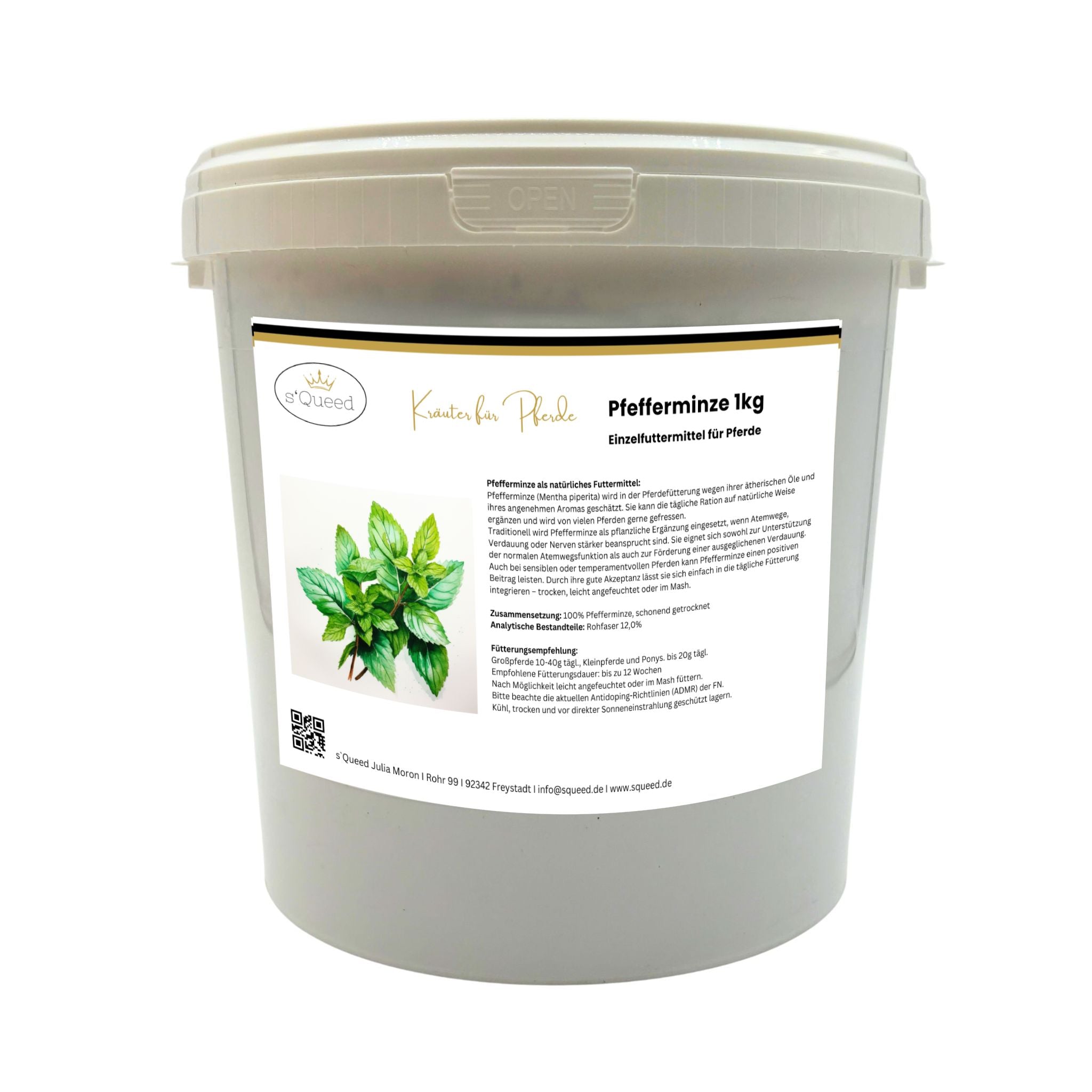 Menthe poivrée pour chevaux 1 kg