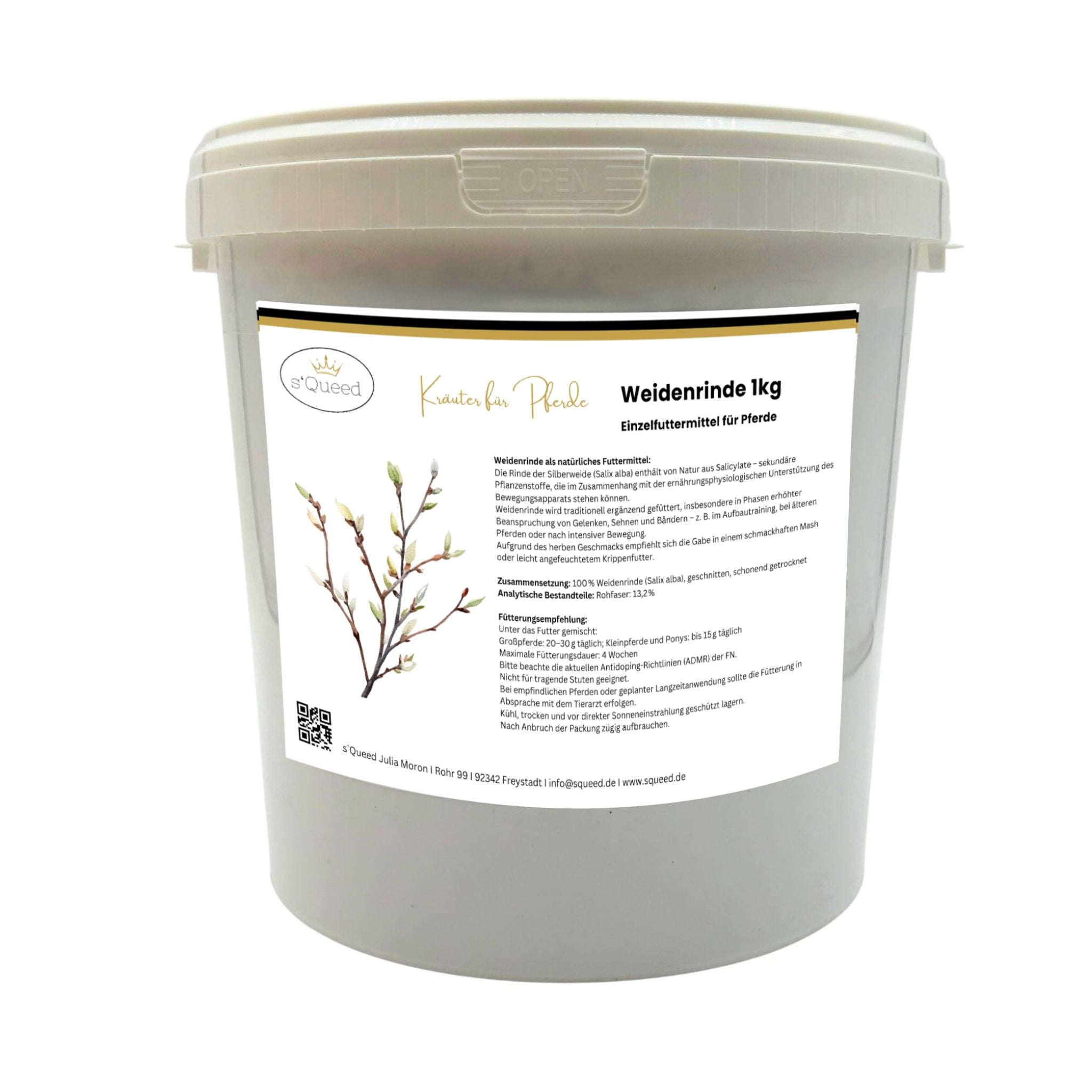 Écorce de saule, coupée à la main, 1 kg