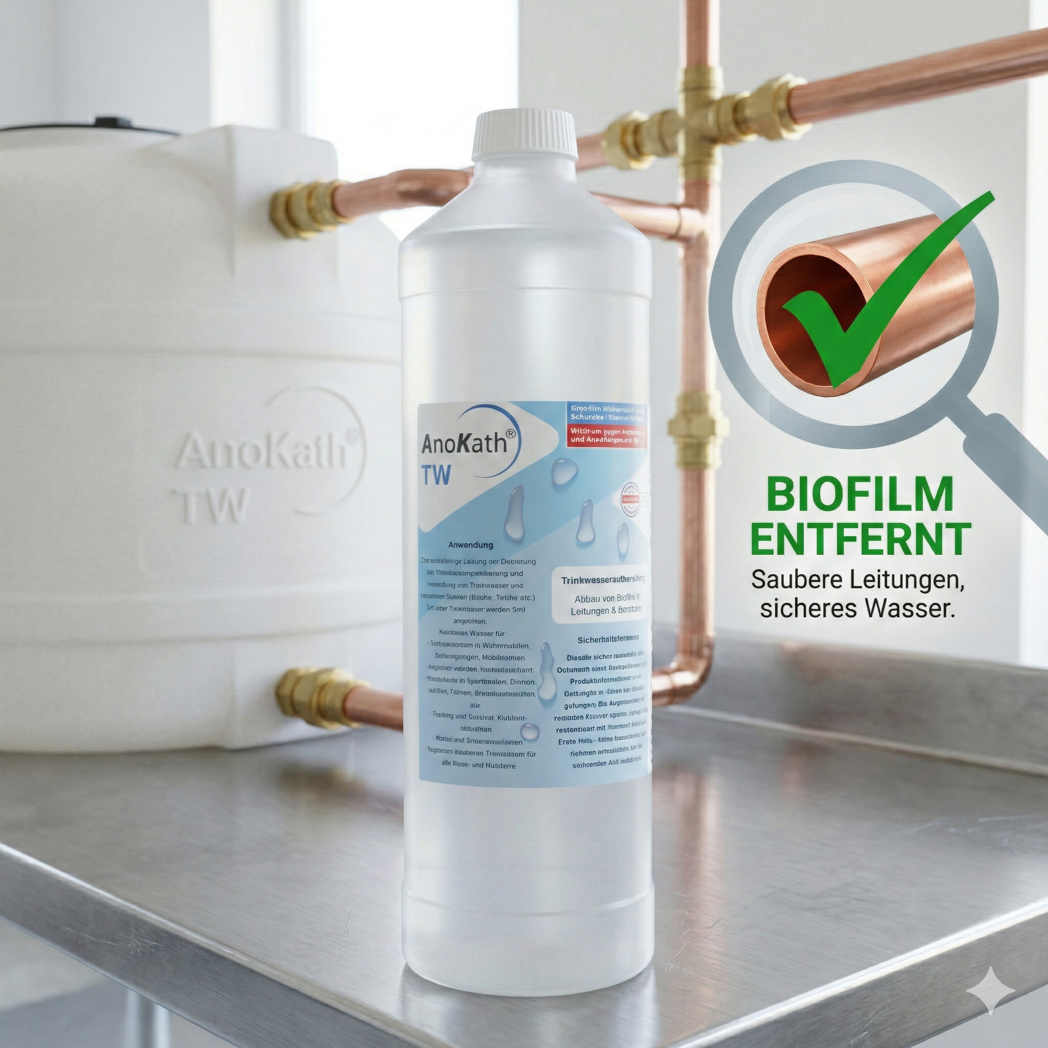 Water treatment – ​​drinking water for animals, households, businesses